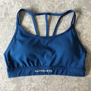 Alphalete Surface Tri Bra - Sonic Blue